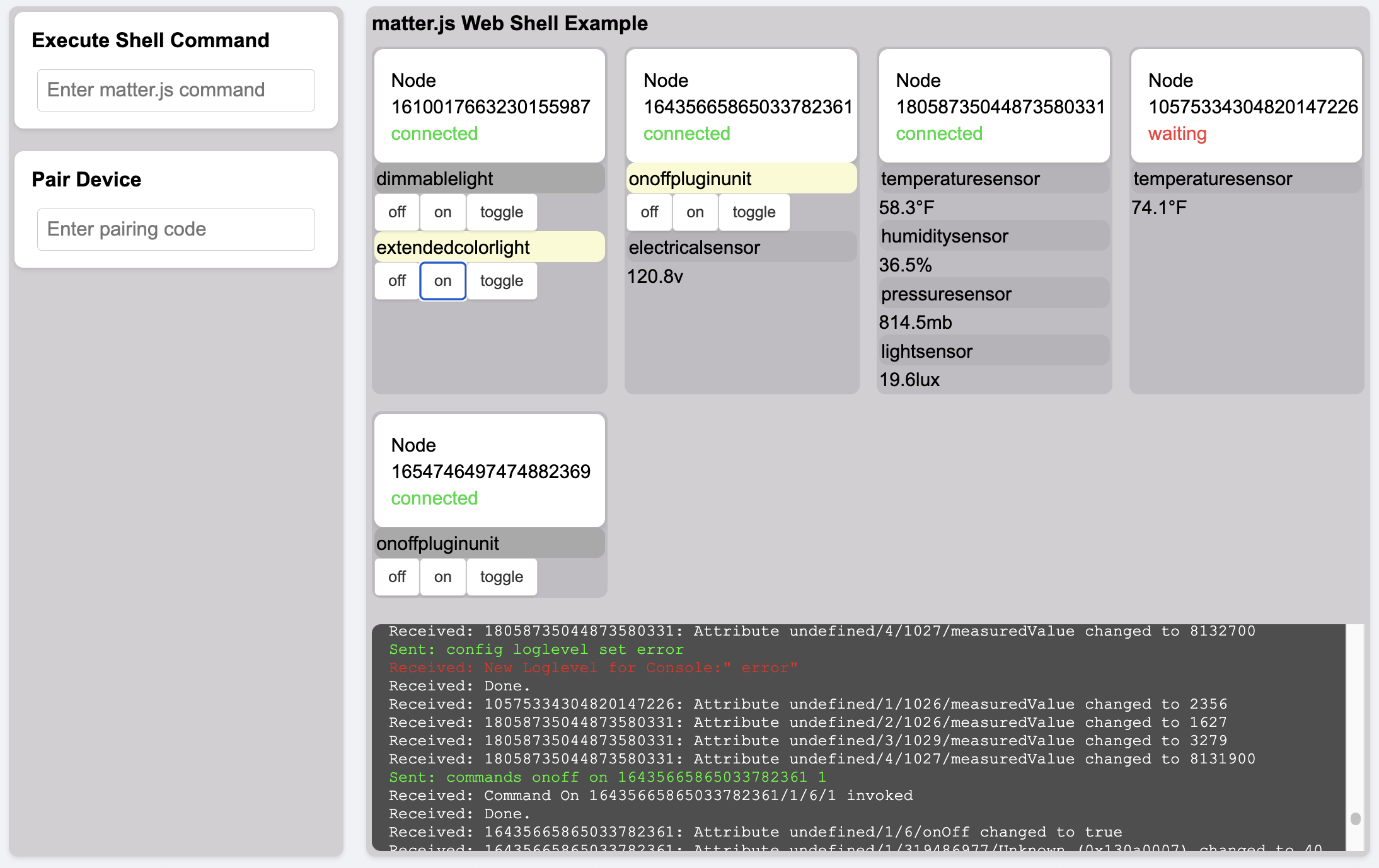 Web Interface